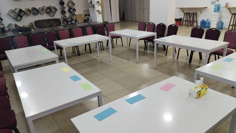 Zawaya Space tables setup